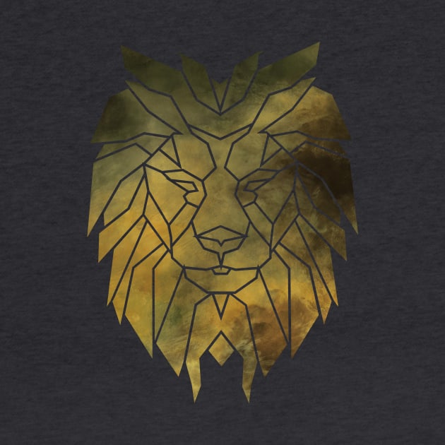 Lion Poly Gold by hudayadi